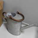 Megawodar 1 Gallon Metal Watering Can with Removable Spout, Nice Galvanized Steel Water Can with Embossed Design for Indoor and Outdoor Plants