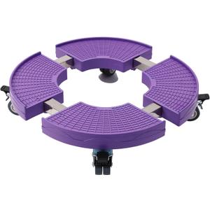 Heavy Duty Purple Plant Caddy with Wheels, 15-20inch Adjustable Rolling Indoor Plant Stand with Casters, Large Outdoor Plant Dolly Cart for Plants Planter, Flowerpots, Plant Pots (Lavender)