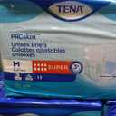 TENA ProSkin Unisex Super Briefs, Adult Incontinence Diapers with Tabs, Bladder Leaks control, Super Absorbency, Medium, 56 Count
