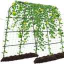 Tall Garden Arch Trellis for Climbing Plants Outdoor, 7.2 ft Walkway Trellis, Heavy Metal Archway Arbor Tunnel Large Trellis for Vegetables Fruits Flower Plant Cucumber Trellis for Garden Raised Bed