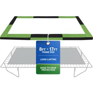 Machrus Replacement Spring Cover for Upper Bounce Rectangular Trampolines, Heavy-Duty, Lightweight, Portable, Foldable, 10x17 ft