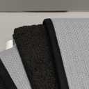 DEXI Bathroom Rug 43x24, Non Slip Washable Bath Mat for Shower Floor, Extra Large Absorbent Soft Bathmat with Rubber Backing, Quick Dry Microfiber Carpet, Black