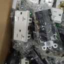 ENERLITES 40 Pack Matte White Decorator Receptacle, Standard Electrical Wall Outlet, 15A 125V, Self-Grounding, 2-Pole, 3-Wire, 5-15R, UL Listed, 61502-TR-MW, Tamper Resistant (Wall Plate Not Included)