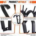 LEIFIDE Front Squat Harness Safety Squat Training Attachment Neck Weight Lifting Harness Zercher Squats Large Steel Front Belt, Capable 440 Lbs, Adjustable Fitness Equipment with Padded Shoulder Strap