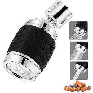 Kitchen Faucet Head 360° Rotatable | Swivel Kitchen Sink Faucet Aerator | Sink Kitchen Tap Extension Nozzle with 3 Modes (Black)