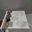 Fiqevs 3 Globe Mid Century Modern Floor Lamp for Living Room, Gold Floor Lamp with Frosted Glass Shade and LED Bulbs, Warm Light Standing Tall Pole Lamp for Bedrooms, Office - Antique Brass