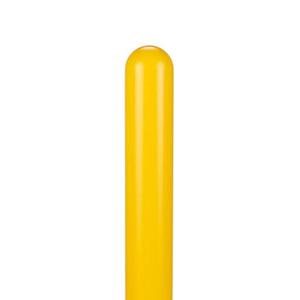 Innoplast BollardGard 4" x 52" 1-Pack Round Top Bollard Cover (Yellow No Tape)