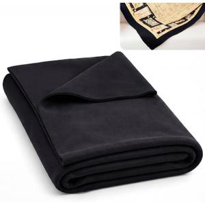 Peryiter 90" x 108" Black Batting 80/20 Cotton Blend Natural Cotton Quilt Batting for Quilts Arts and Crafts