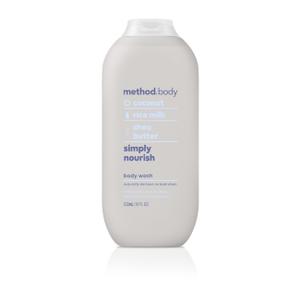 Method Body Wash, Simply Nourish, Paraben and Phthalate Free, Biodegradable Formula, 18 oz (Pack of 1)