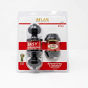 Atlas Classic Entry Locking Door Knob and Deadbolt Combo Kit, Oil Rubbed, Black