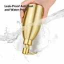 304 Stainless Steel Soap Dispenser 16oz Rust-Proof Liquid Soap Pump Bottle for Kitchen or Bathroom Countertop Hand Dish Lotion Leak-Proof (Matte Gold)