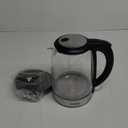 Cosori Electric Kettle, No Plastic Filter & Spout, 1.7L Tea Kettle & Hot Water Boiler For Coffee & Tea, Water Heater & Teapot, Automatic Shut Off, Borosilicate glass, Black, 1500W (1.8 Quarts)