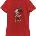 Disney Girls' Modern Vintage Minnie (Medium, Red)