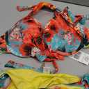 Colloyes Women's Two Piece Bikini Sets Push Up Halter Bikini Bathing Suit Adjustable 2 Piece Swimsuit M