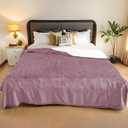 Electric Heated Blanket Queen Size - 84"x90", Soft Flannel Heating Blanket, 10 Heating Levels, 1-12 H Auto Shut Off, Dual Controllers, Breathable Warm and Washable for Bed, Purple