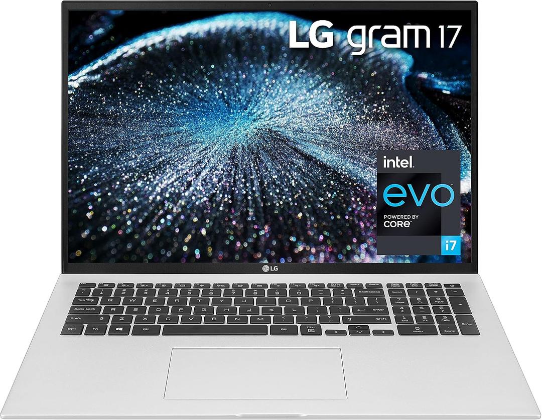 LG gram 17Z90P Laptop 17" IPS Ultra-Lightweight, (2560 x 1600), Intel Evo 11th gen Core i7, 16GB RAM, 2TB SSD, Upgradeable Windows 10 Home, Alexa Built-in, 2X USB-C, HDMI, USB-A - Silver