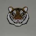 Lyrow 1 Pc Tiger Sequin Patches Iron Clothing Sequin Iron-On Patches Animal Pattern Embroidery Beaded Appliques for Clothing Jeans Jackets for Halloween Event Dress Up (7.8'')