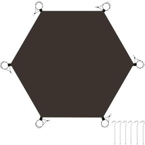 Large Hexagonal Tent Footprint Multifunctional Floor Mat Camping Gear Must Haves Hiking and Survival Gear Tarp Tent Moisture-proof Floor Mat