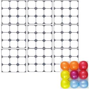 Flower Arrangement Balloon Grid,Wedding Flower Wall Background Board,9 Balloon Grid for Birthday Party, Garden DIY Wall Decor,9 Pack Flower Arrangement Grid,12 Inches