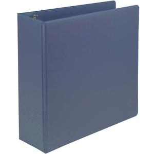 Samsill Plant-Based 3 Inch Durable D-Ring, Made in USA, View Binder, Eco-Friendly, USDA Certified Biobased, Single, Midnight Indigo