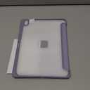 Fintie Hybrid Slim Case for iPad Air 11-inch M3 (2025) / M2 (2024), iPad Air 5th (2022) / 4th Generation (2020) 10.9 Inch - Shockproof Cover with Clear Back Shell & Pencil Holder, Lilac Purple