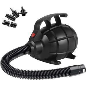 Electric Air pump for Inflatable Tumble Track Gymnastics Mat, Air Roller Barrel, Swimming Ring, Bed, Pool Toy, Inflatables Raft Boat Electric Pump with 4 Nozzles AC 110-120V500W