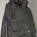Long Puffer Vest Women Quilted Hooded Vest Zip Up Sleeveless Vests Outerwear Padded Jacket Warm Winter Coat 2026 (Black), L