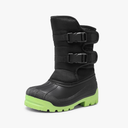 DREAM PAIRS Boys Snow Boots Bright Colored Outsole Hook and Loop Slip Resistant Mid Calf Faux Fur Lining Winter Shoes for Little/Big Kids, Size 13