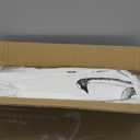 DWR Luxury Oversized Queen Down Feather Fibers Comforter, Soft Cotton Blend Cover, High Fill Power Medium Weight, Fluffy Down Feather Fibers Duvet Insert with Ties (98x98 Inches, White)