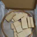 12Pcs 12 Inch Floral Hoop Centerpiece Table Decorations, Metal Gold Center Pieces Decoration for Table with Wood Base, Table Centerpieces for DIY Wedding Decor Wall Hanging Crafts