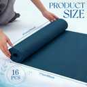 Funtery 3 mm Thin Yoga Mats Bulk, 68 x 24 Inches Lightweight PVC Exercise Mats Non Slip Workout Fitness Pads for Yoga Pilates Stretching Classes Gym Home Studio(Ocean Blue,16 Pack)