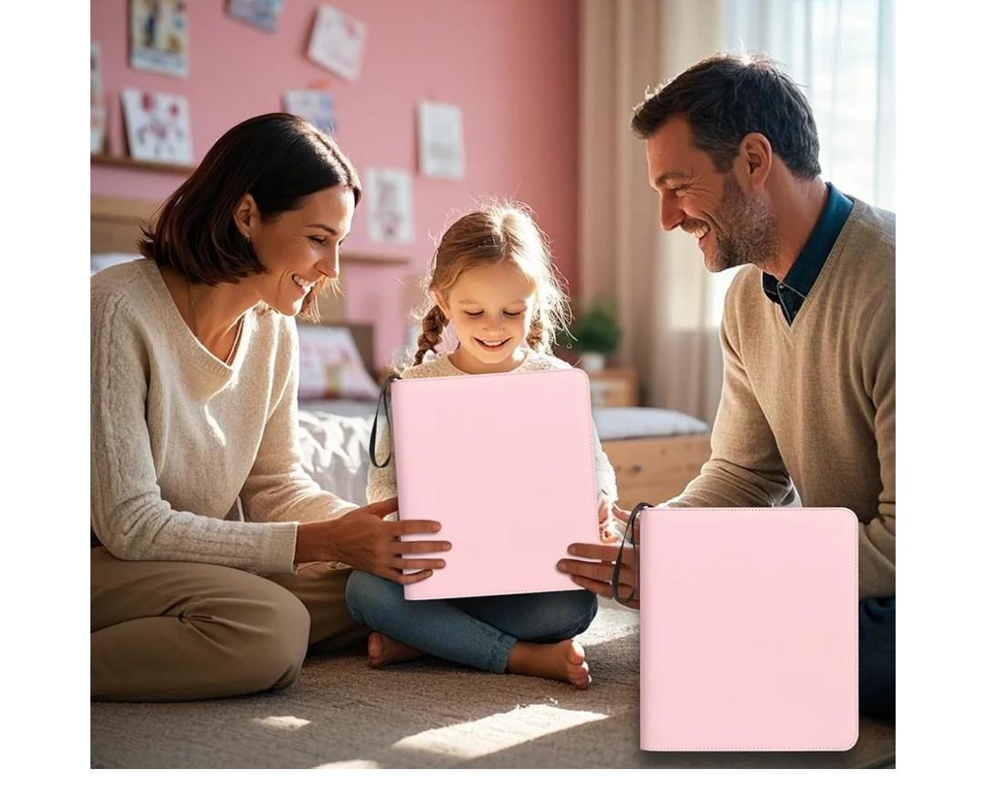 Pocket Photo Album Trading Cards Pictures (Pink)