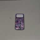 Goodon for iPhone 17 Pro Max Case with Privacy Screen Protector, Compatible with Magsafe, Shockproof Translucent Matte Cover - Cute Floral Design Phone Case for Women and Girls - Purple Blossoms