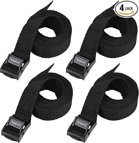 Ayaport Lashing Straps with Zinc Cam Buckles, Size: 0.75'' x 48''