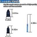 4 x 20PCS Car Tire Repair Screw Nails, Self-Service Rubber Screws with Screwdriver for Car, Motorcycle, ATV, Truck (Blue)