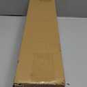 Wood Curtain Rods for Windows 32-88 Inch, Heavy Duty Adjustable Curtain Rod, 1-Inch Diameter Decorative Drapery Rod with Faux Wood Grain Finials, Black with Walnut, Modern Luxe Design, 1 Pack