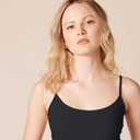 4 x Amazon Essentials Women's Slim-Fit Camisole for Layering and Everyday Wear, Pack of 4 (Black, XXL)