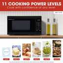 SHARP Countertop Microwave Oven with Removable 12.4" Carousel Turntable, 1000 Watt, 1.1 Cubic Feet, Black