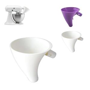 Flour Funnel for Kitchen Aid Mixers  Stand Mixer Attachment for Easy Pouring of Flour and Eggs, Prevents Spills and Mess, Anti-Splash Accessory for Convenient Home Baking