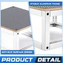 3 Pcs Stackable Winners Podium Metal First Second Third Place Winner Sports Podium Stand for Track and Field Sports Competitions, Award Ceremonies