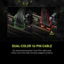 MSI MAG A850GL PCIE5, Fully Modular Compact Gaming 850W Power Supply, 80+ Gold, ATX 3.1 & PCIe 5.1 Ready, Native Dual-Color 12V-2x6 Cable