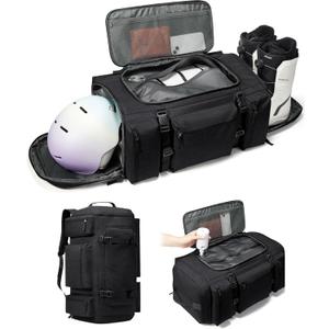 Ski Boot Bag Backpack for Helmet,70L Vacuum Backpack Travel,Goggles, Gloves, Skis, Snowboard & Accessories