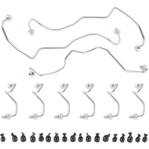 9PCS Fuel Injection Lines Compatible with 2014-2019 Jeep Dodge Ram 1500 Grand Cherokee V6 3.0L Eco Diesel Engine Alloy Engine Injector Rplace 68334956AA
