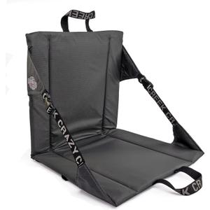Crazy Creek Original Chair Perfect for Stadium Seats, Camping, Hiking & More, Comfort On All Terrains, Adjustable Straps, Lightweight Design, Water-Resistant, Slate