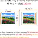 BESCRCL 12x12 Picture Frame Black Set of 6, Diamond Art Painting Frames Display Photo 10x10 or 12 x 12 without Mat, Wall Hanging Frame with Plexiglass