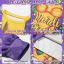 Mardi Gras Sweatshirt for Men,Mardi Gras Outfit Men,Mardi Gras Sweatshirts (Yellow, XXL)