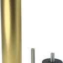 4 Pack Adjustable Furniture Legs Replacement M8 Thread Metal Furniture Legs 8 Inch Couch Legs Replacement Legs for Bed, Sofa, Cabinet(Gold, 5.7-6.06 Inch)