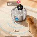 Cat Water Fountain Battery Operated: Wireless Cat Fountain with 6 filters and 3 sponges - 88oz/2.6L Cordless Pet Dispenser for Cats Indoor with Motion Sensor - Automatic Quiet Waterer for Small Animal