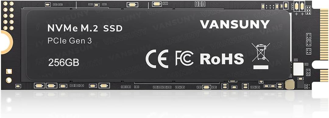 Vansuny 256GB NVMe M.2 Internal Solid State Drive PCIe 3.0 TLC M.2 SSD 3D NAND 2280 Speed up to 2800/2300MB/s Internal Solid State Hard Drive PCIe SSD