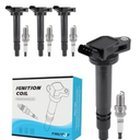 TAUTOY Set of 4 UF725 Ignition Coil Pack & Iridium Spark Plugs (1.2L Only) 20132015 For Chevrolet Spark,Replace # C1846 5C1903 96983945 25190788 19350923 9023781